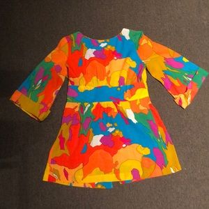 Vintage 1960s psychedelic tunic FESTIVAL READY!
